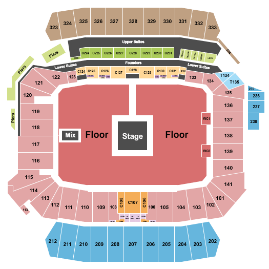 Snapdragon Stadium Zach Bryan Seating Chart